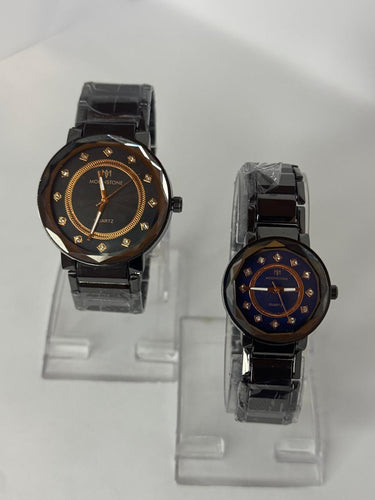 Metallic Moonstone Couple Watch