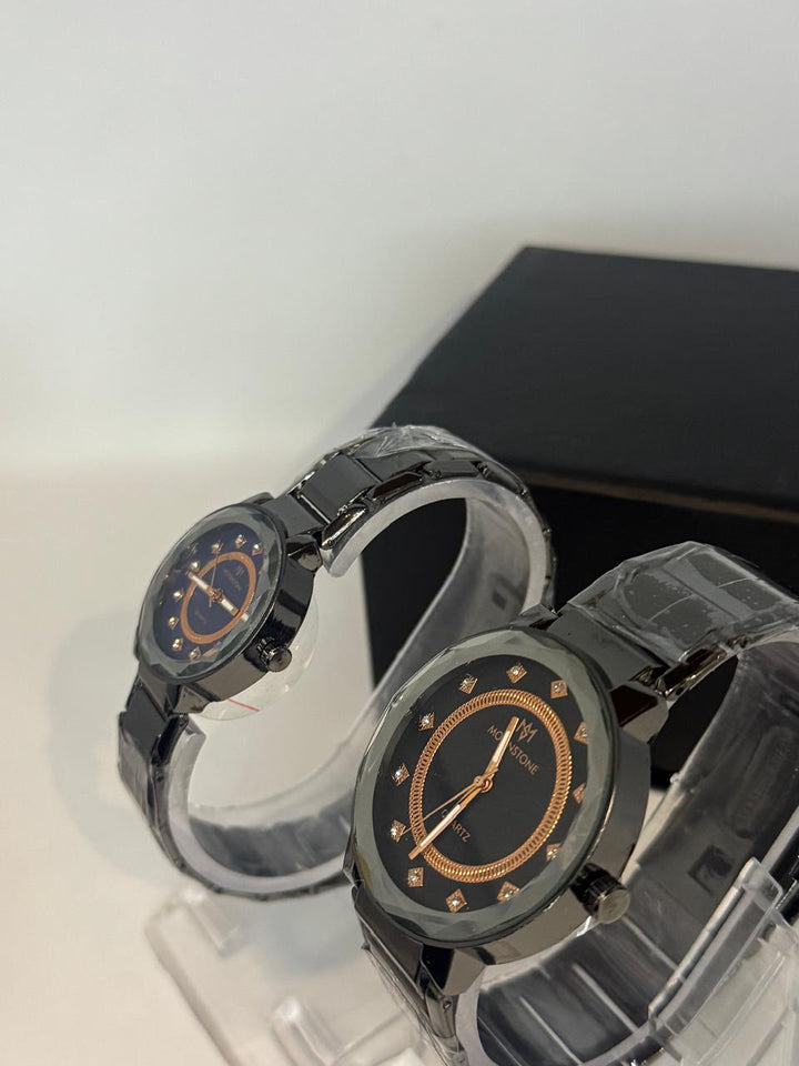Metallic Moonstone Couple Watch