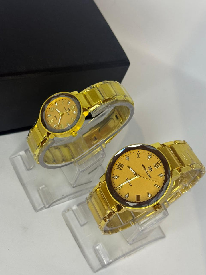Metallic Moonstone Couple Watch