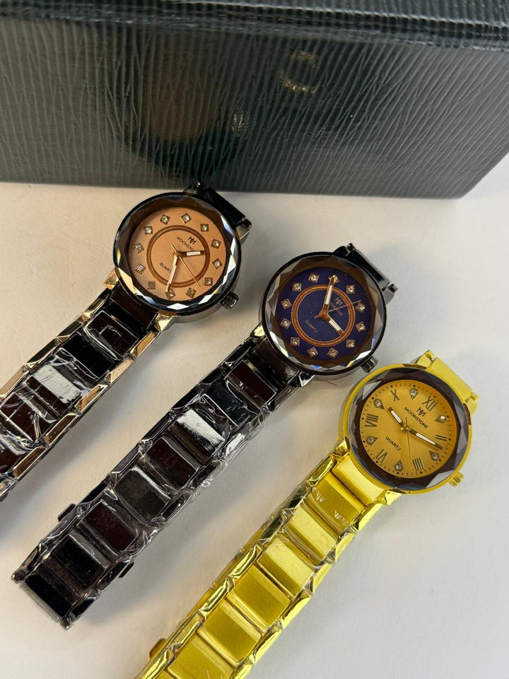 Moonstone Metallic Watch