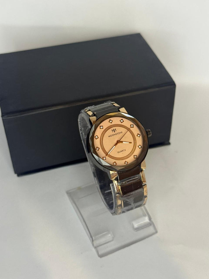 Metallic Moonstone Couple Watch
