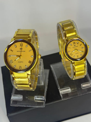 Metallic Moonstone Couple Watch