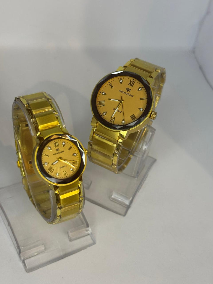 Metallic Moonstone Couple Watch